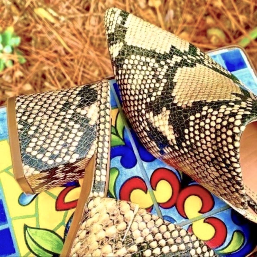 NEW STEVEN BY STEVE MADDEN SELMA PYTHON EMBOSSED … - image 5